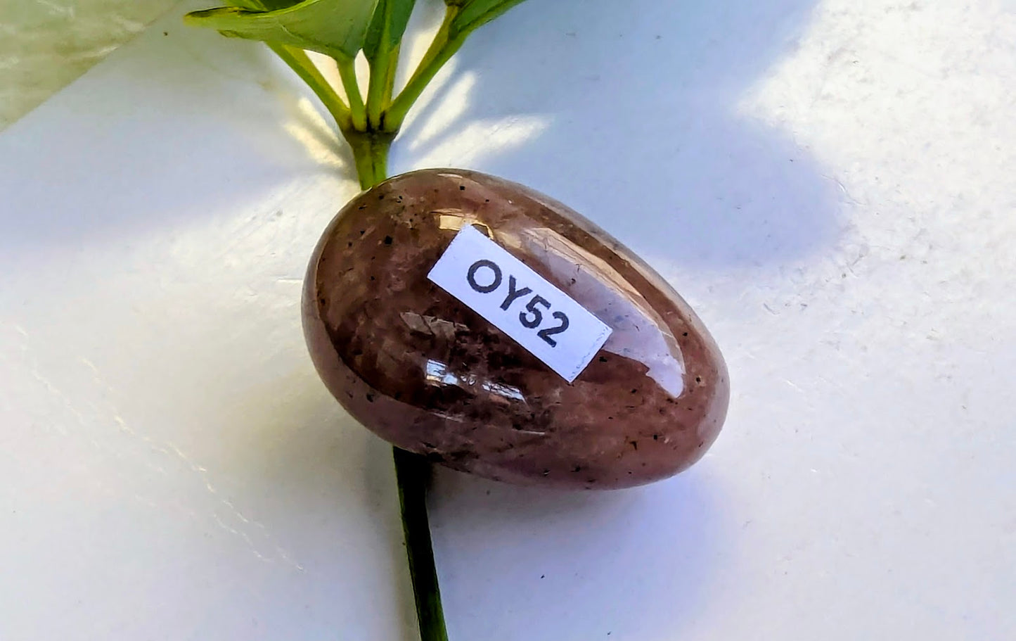 OY52 Quartz fraise Oeuf de Yoni