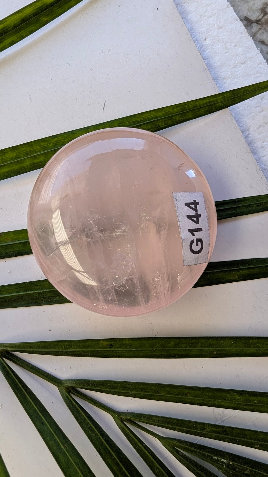G144 Quartz rose Galet
