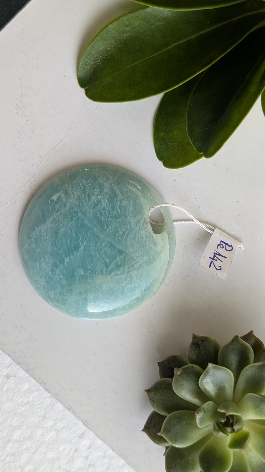 Pe142 Amazonite Pendentif