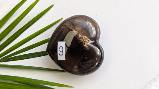 C73 Quartz fumé Coeur