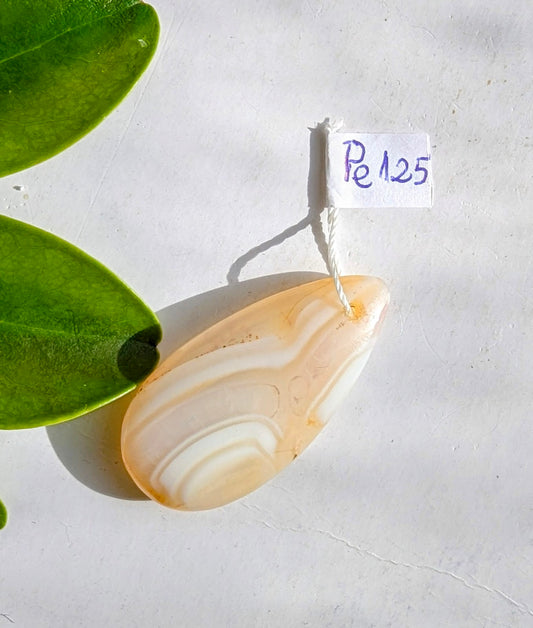 Pe 125 Agate Pendentif