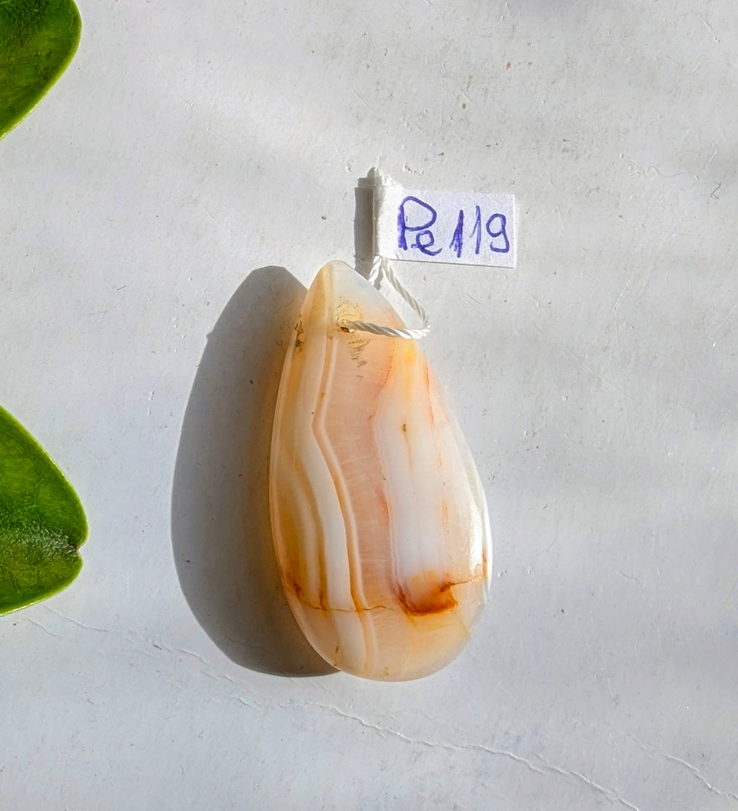 Pe 119 Agate Pendentif