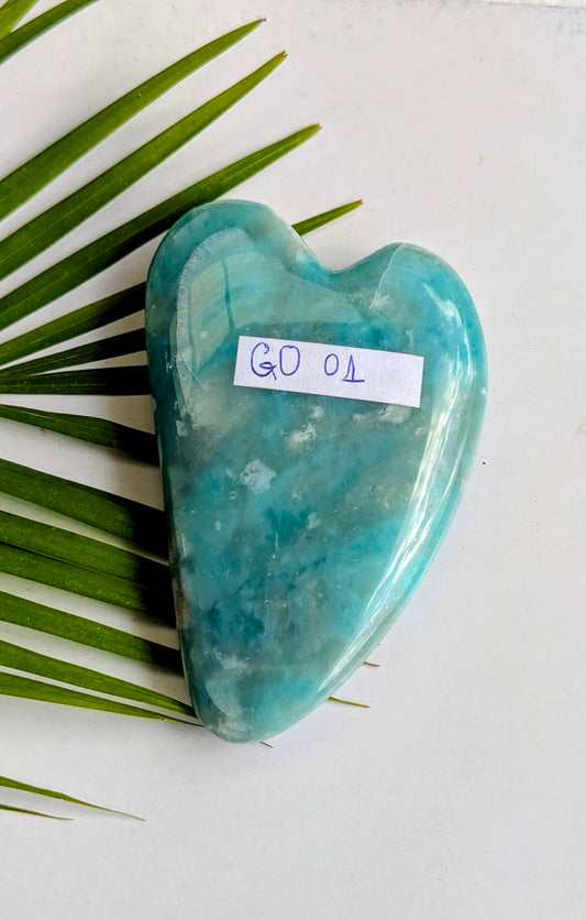 GO 01 Amazonite Gua sha