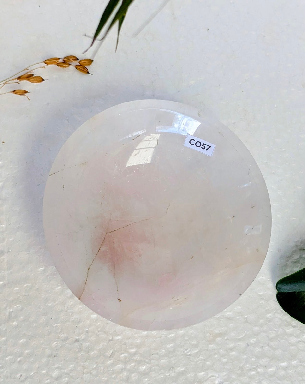 CO57 Quartz-Rose Coupelle