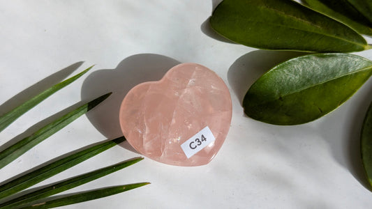 C34 Quartz rose Coeur