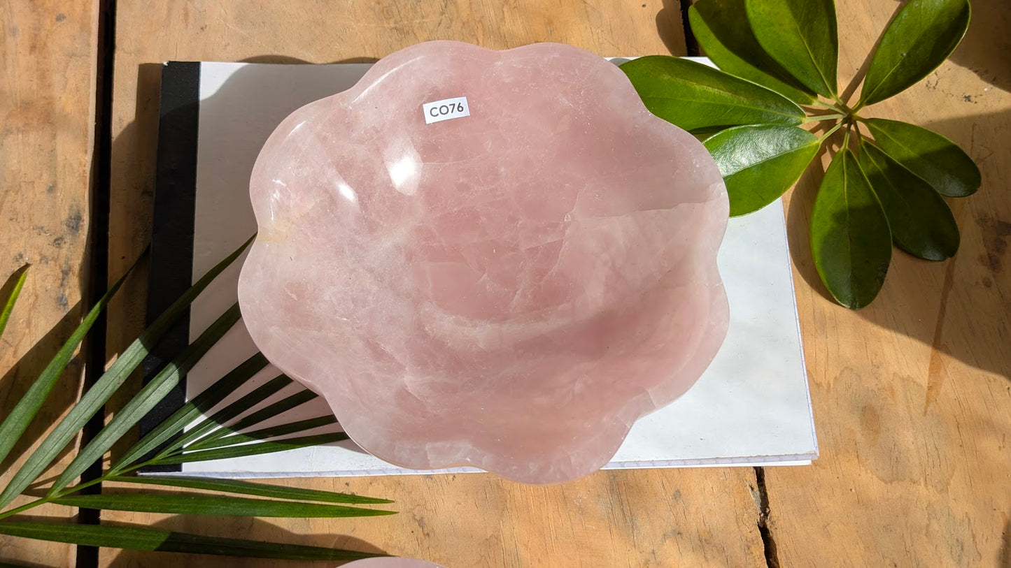 CO76 Quartz-Rose Coupelle