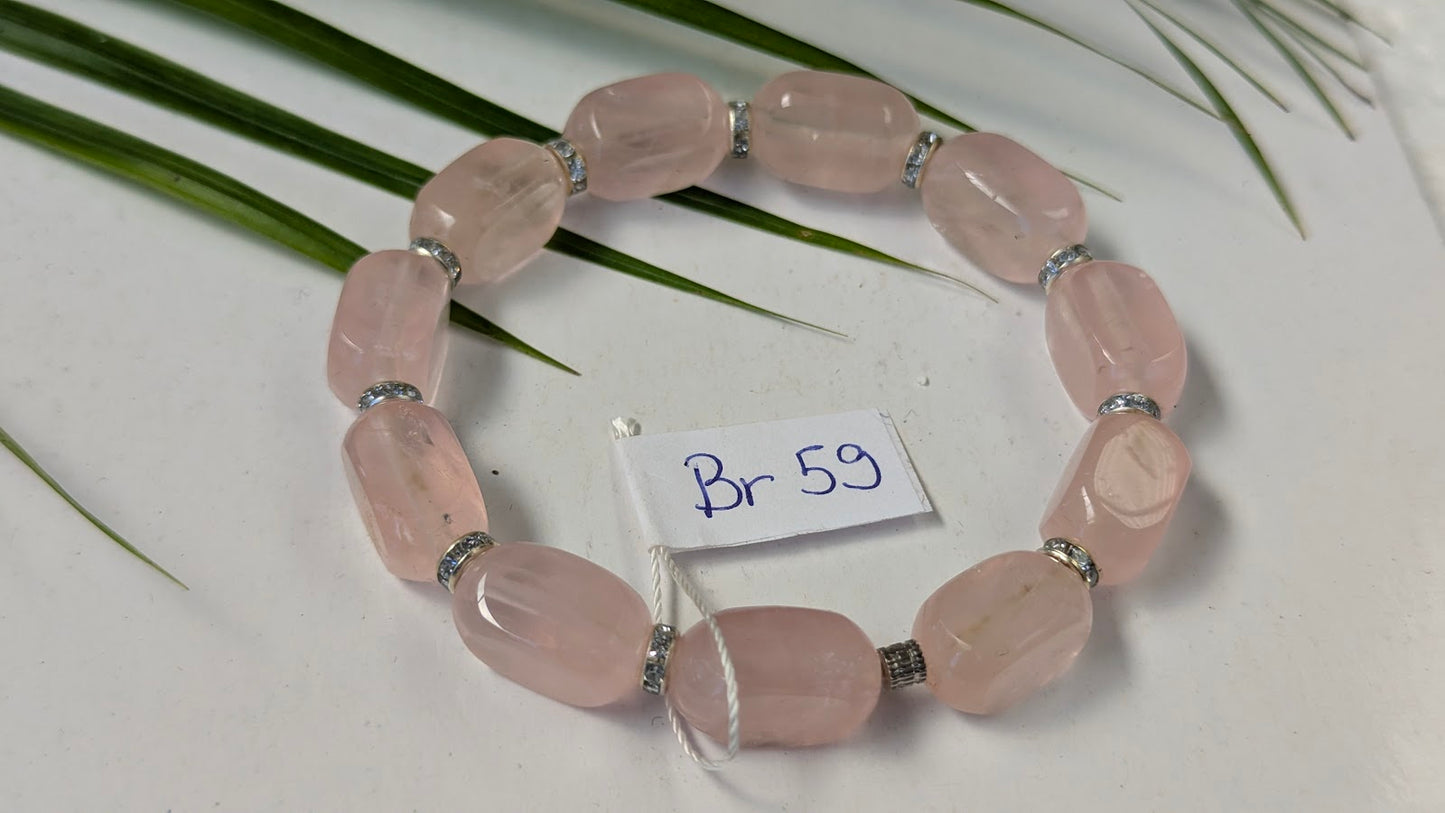 Br 59 Quartz rose bracelet