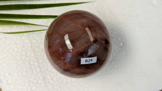 B29 Quartz Hématoïde Sphère