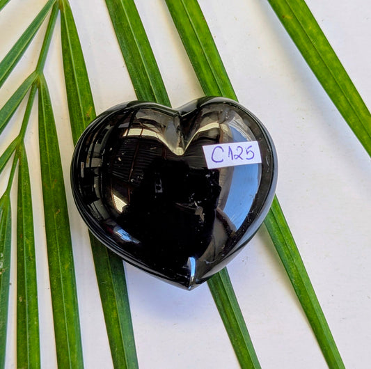 C125 Tourmaline noire Coeur