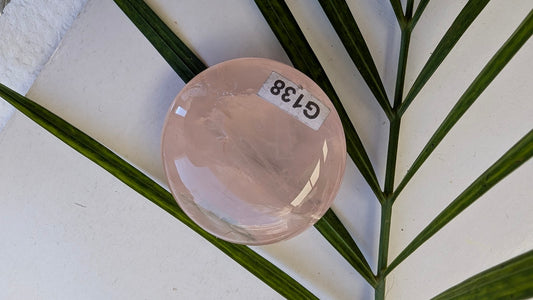 G138 Quartz rose Galet