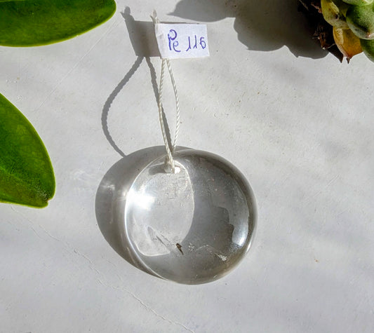 Pe 116 Cristal de roche Pendentif
