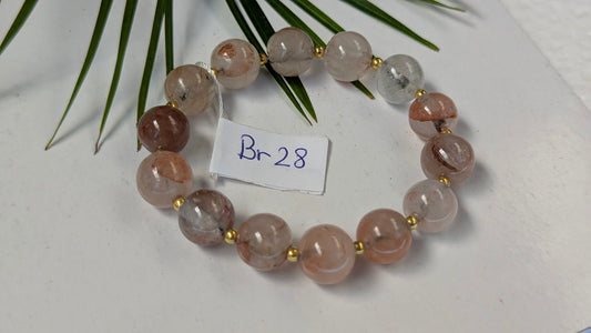 Br 28 Quatz hemtoide jaune bracelet