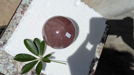 B53 Quartz rose sphère