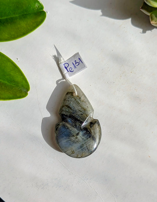 Pe131 Labradorite Pendentif