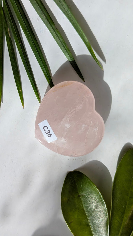 C36 Quartz rose Coeur
