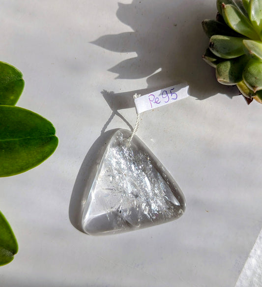 Pe95 Cristal de roche Pendentif