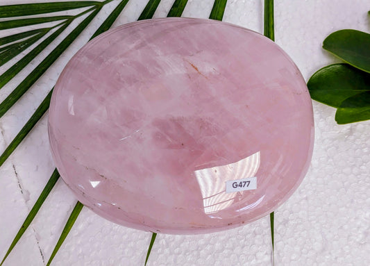 G477 Quartz rose gros galet