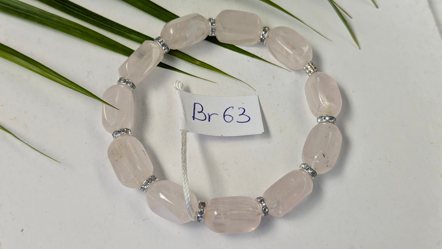 Br 63 Quartz rose bracelet