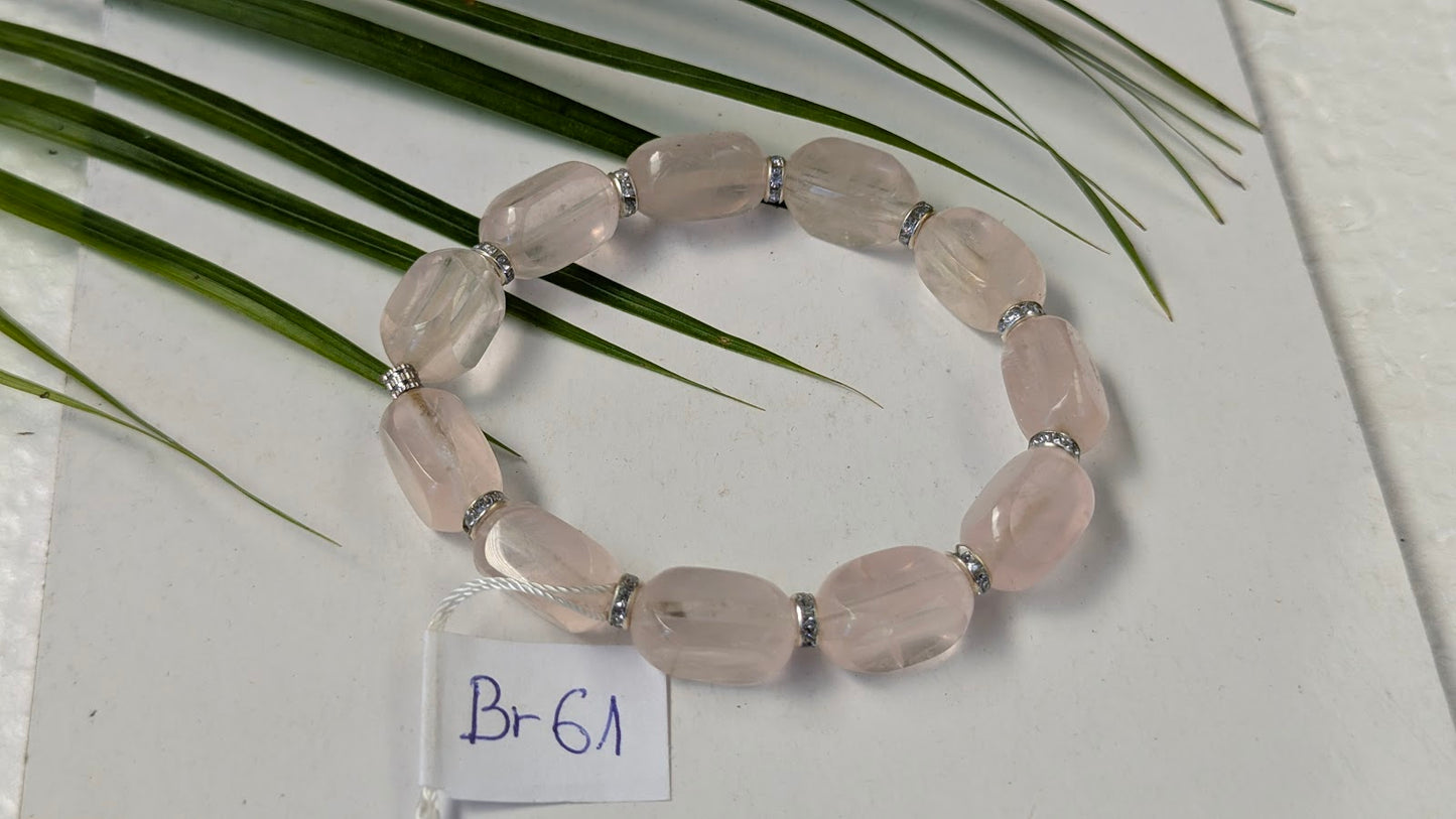 Br 61 Quartz rose bracelet