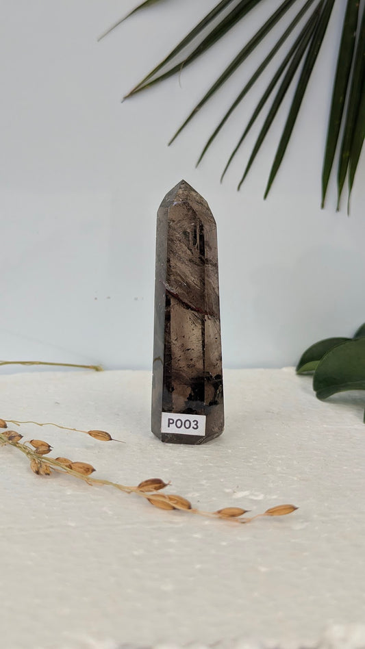 PO03 Quartz fumé Prisme