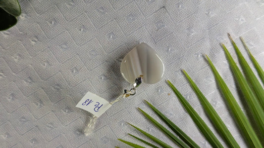 Pe 18 Pendentif Agate Coeur