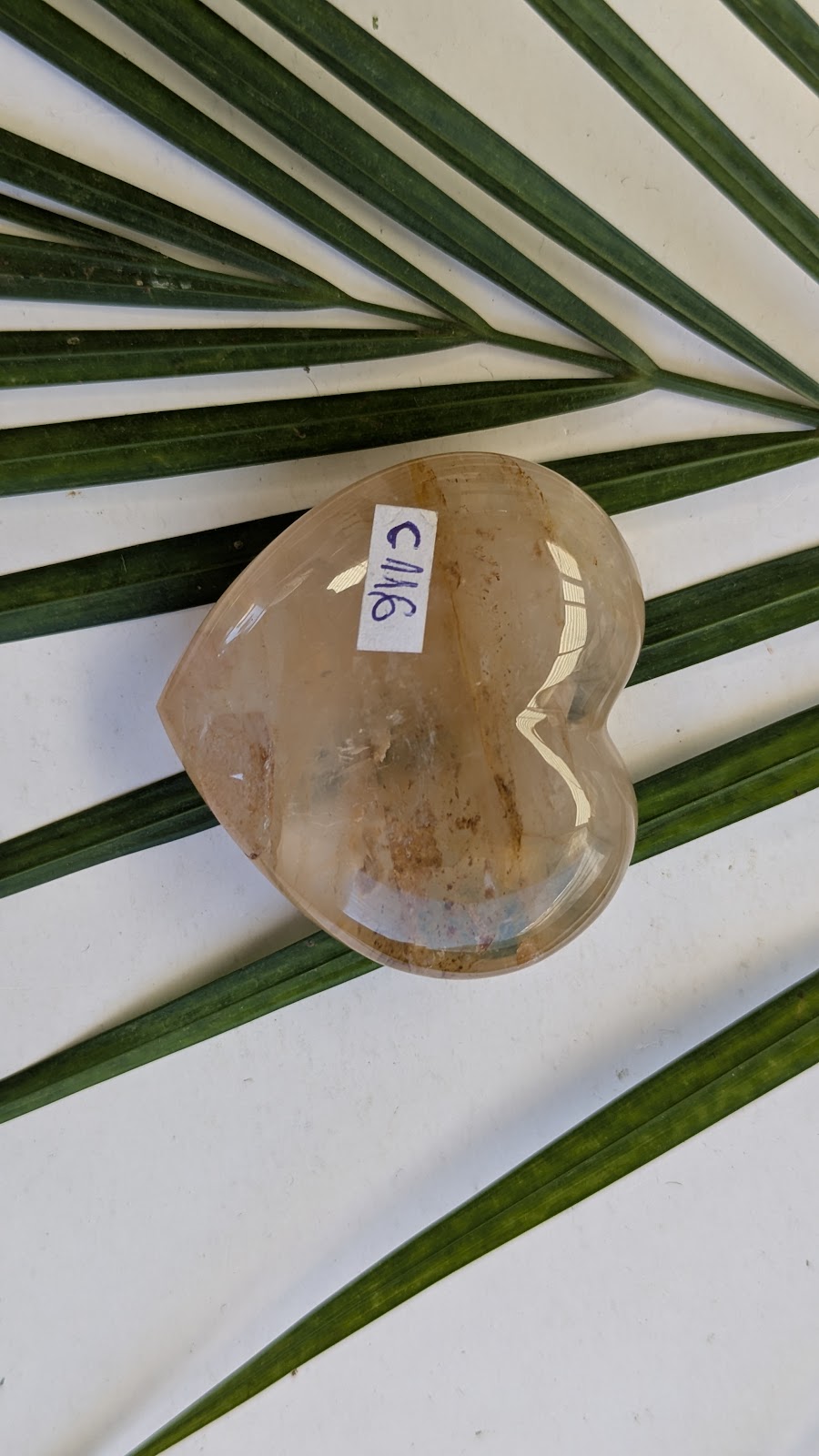 C116 Quartz hematoide coeur