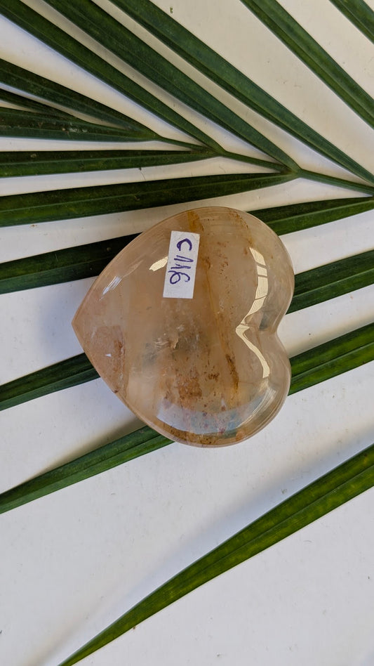 C116 Quartz hematoide coeur