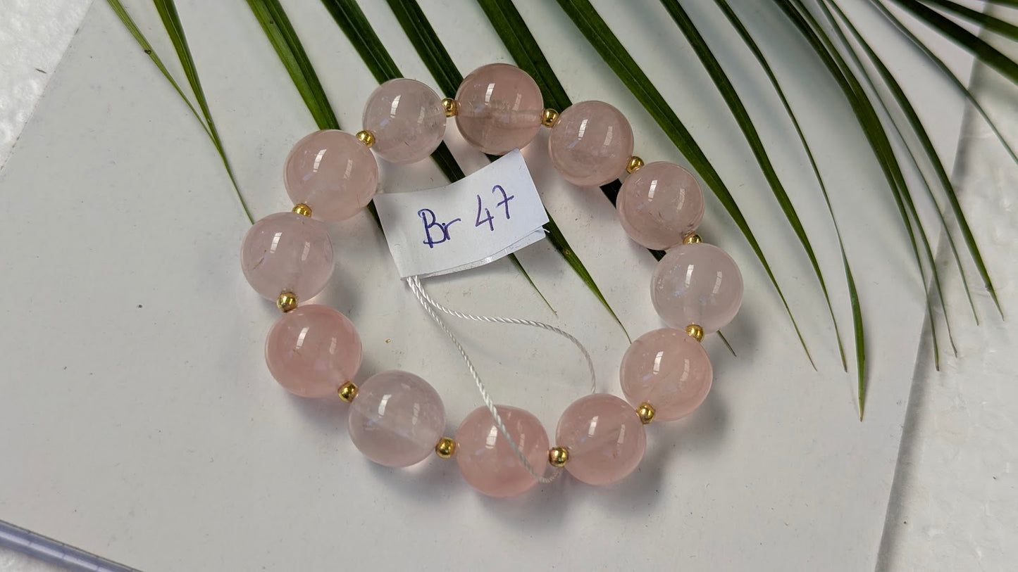 Br 47 Quartz rose bracelet