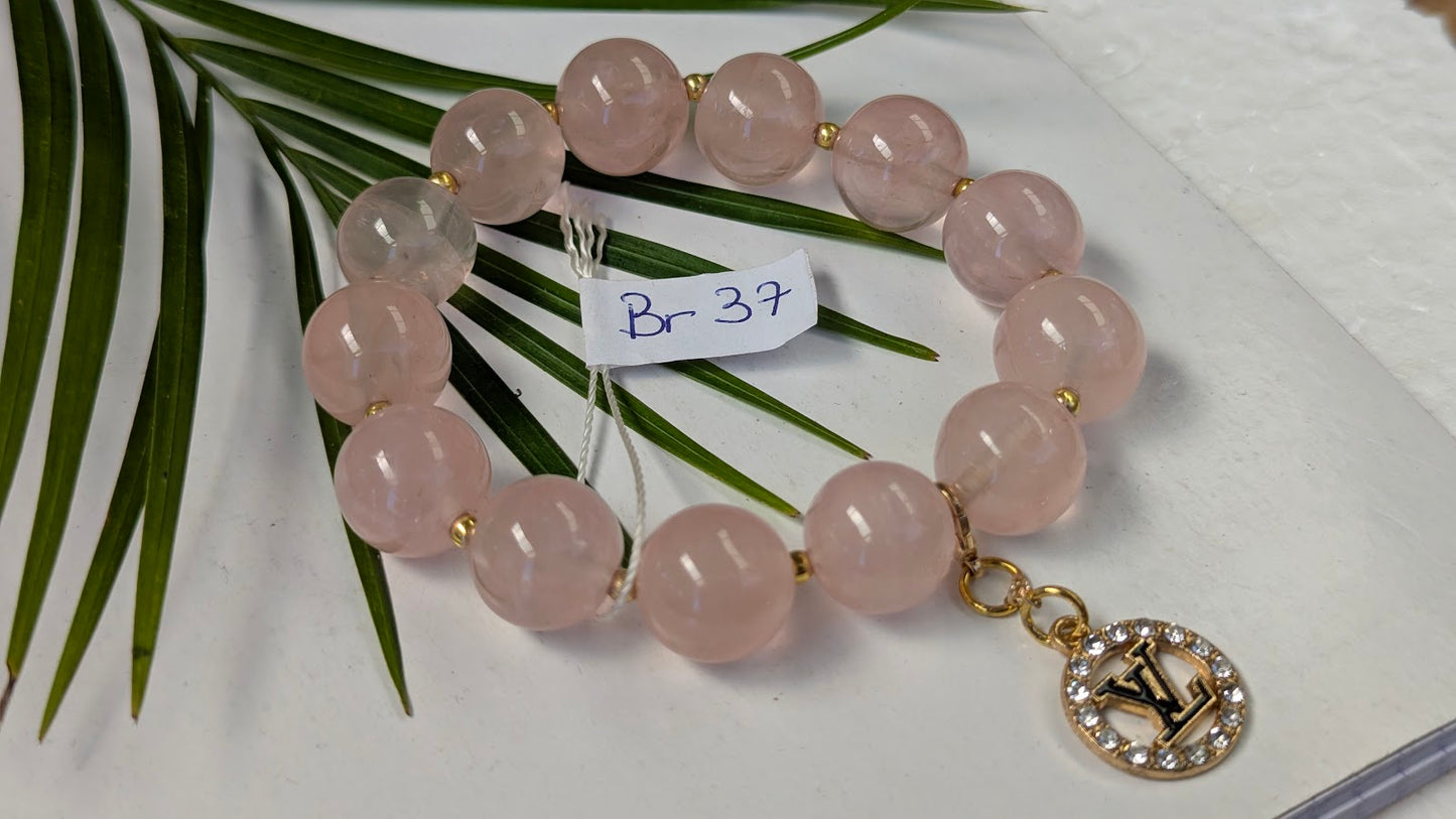 Br 37 Quartz rose bracelet