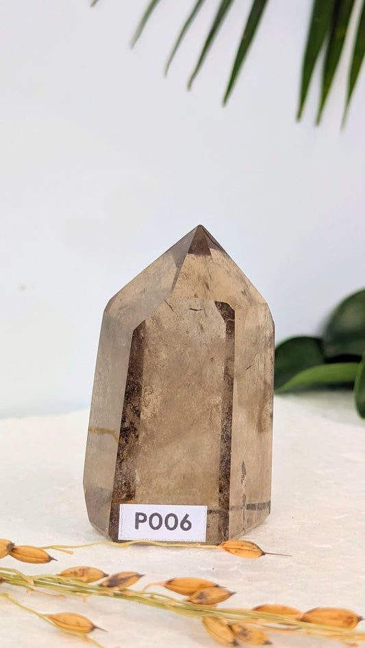 PO06 Quartz fumé Prisme
