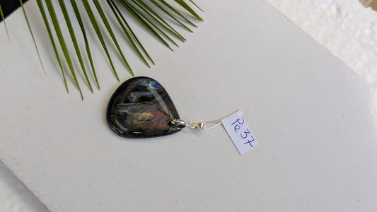 Pe37 Pendentif Labradorite Goutte