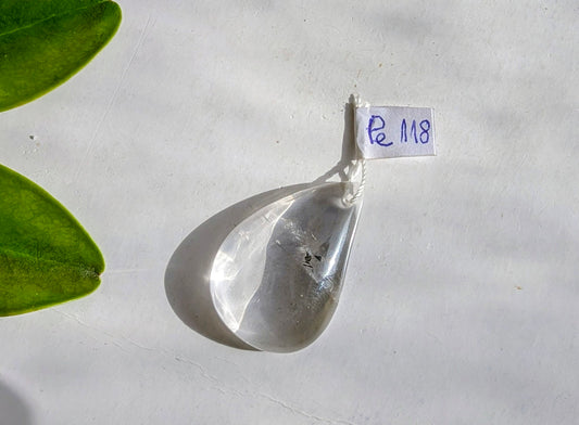 Pe 118 Cristal de roche Pendentif