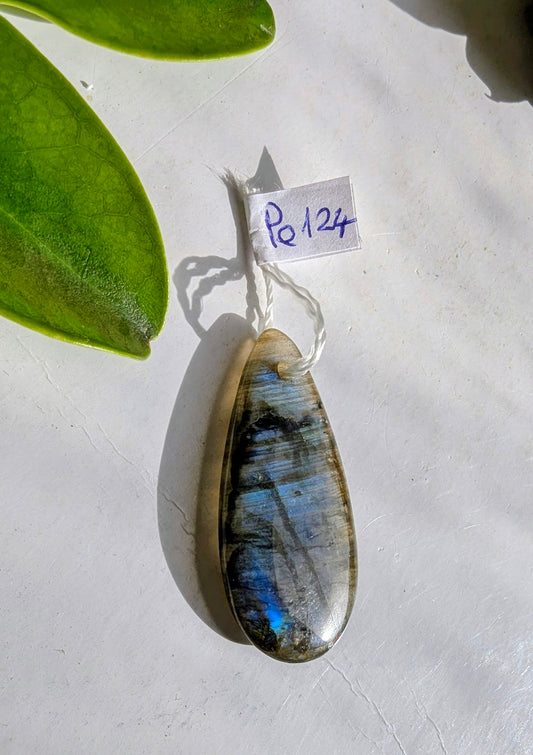 Pe124 Labradorite Pendentif