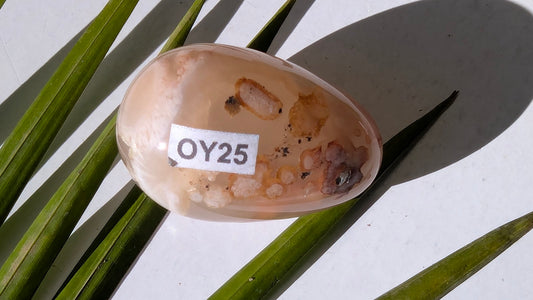 OY25 Agate fleur Oeuf de Yoni
