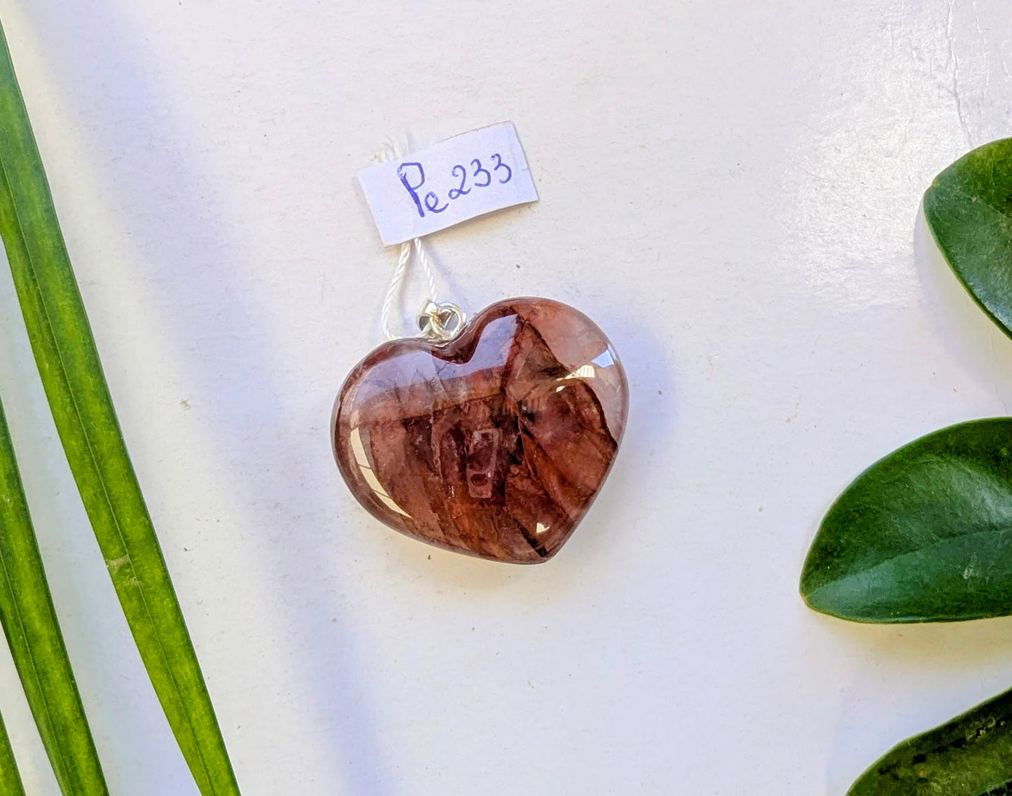Pe 233 Quartz hematoide pendentif