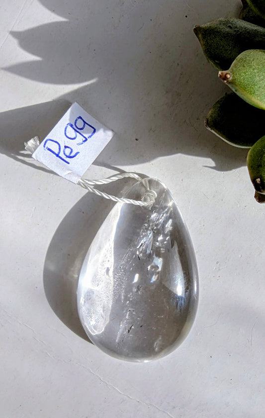 Pe99 Cristal de roche Pendentif