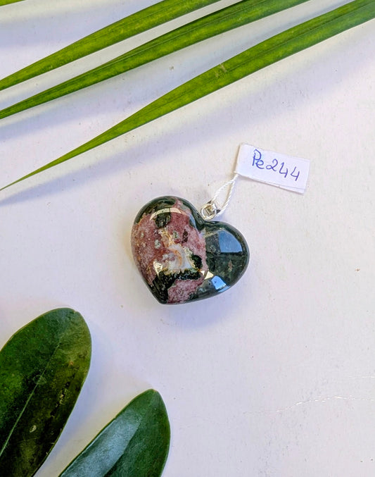 Pe244 Jaspe océan pendentif