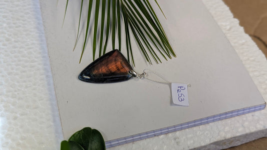 Pe53 Pendentif Labradorite Triangle