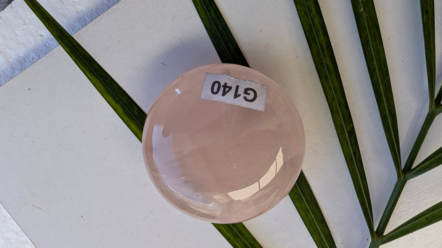 G140 Quartz rose Galet