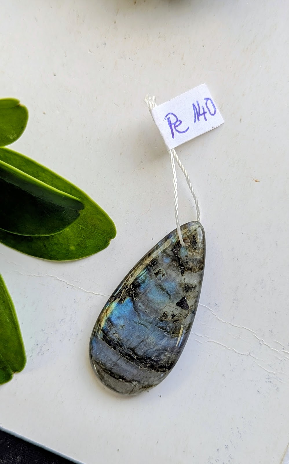 Pe 140 Labradorite Pendentif