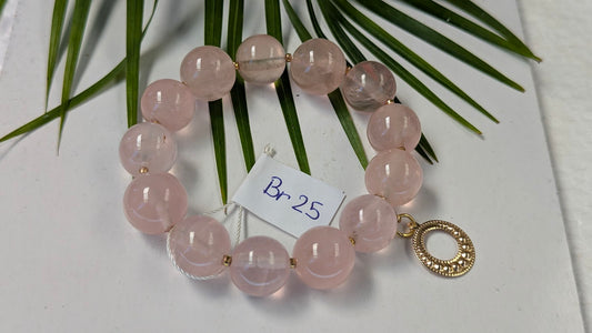 Br 25 Quartz rose bracelet