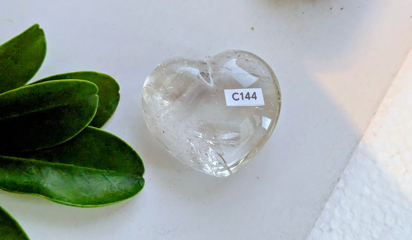C144 Cristal de roche Coeur