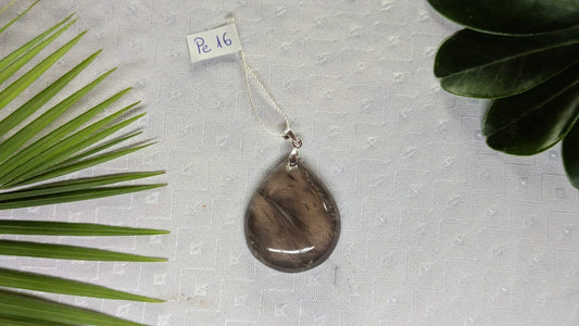 Pe 16 Pendentif Quartz Goutte