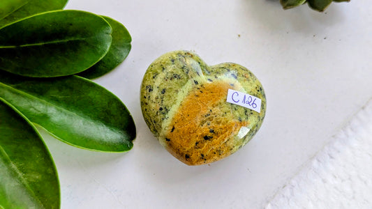 C126 Opale verte Coeur