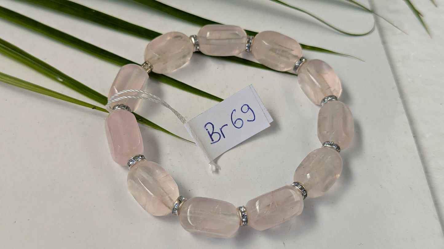 Br 69 Quartz rose bracelet