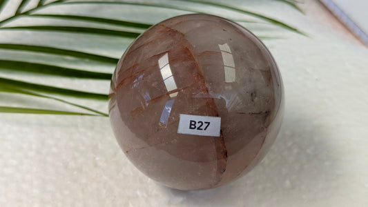 B27 Quartz Hématoïde Sphère