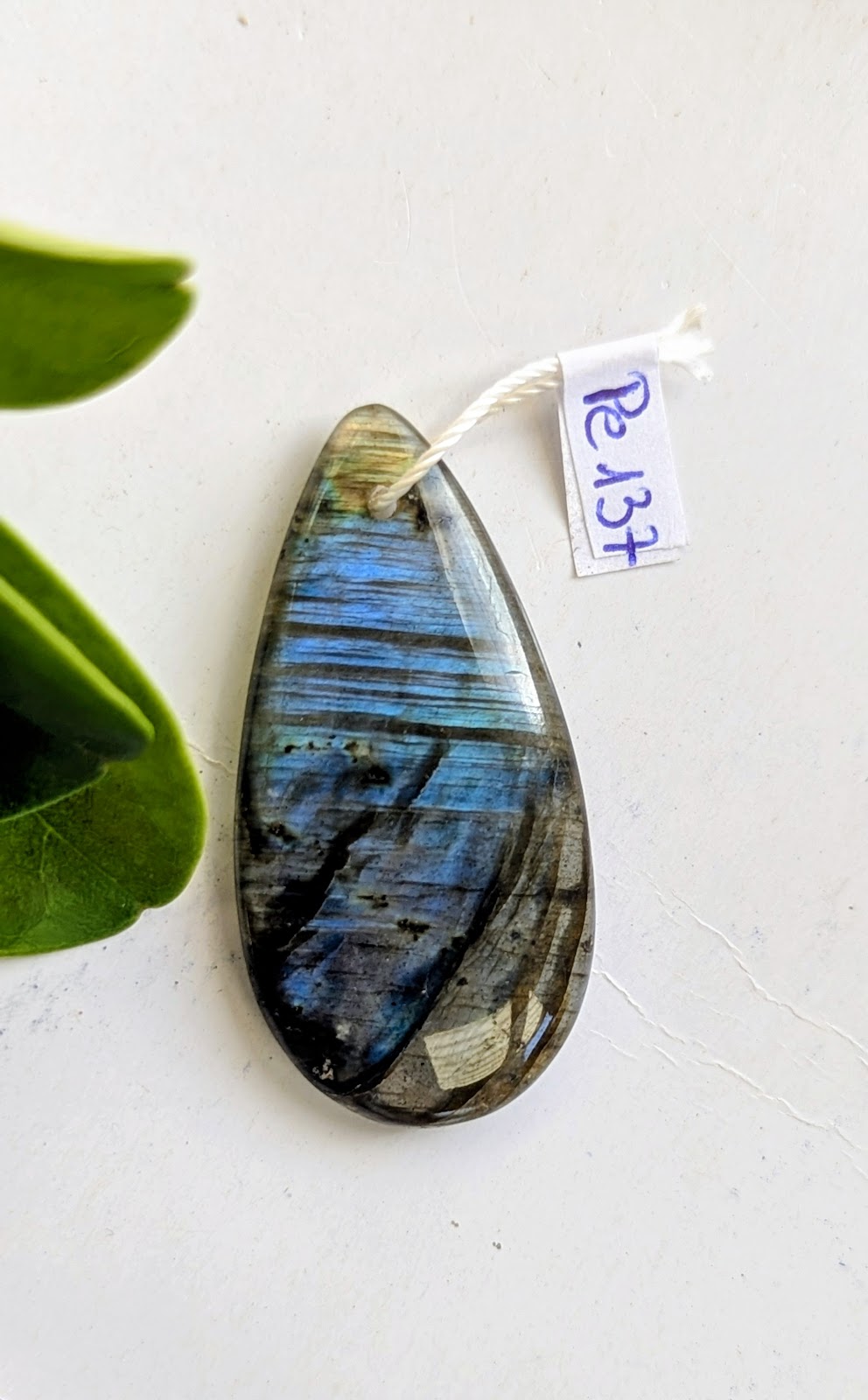 Pe137 Labradorite Pendentif