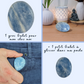 2 x Galets Calcite Bleue Grade B avec imperfections
