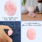 2 x Galets Quartz Rose Grade B avec imperfections
