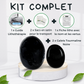 2 x Galets Tourmaline Noire Grade B avec imperfections